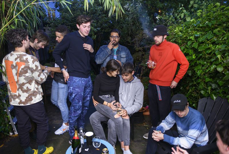 © Els Zweerink - Sammie and his friends at Tom’s; who is celebrating his graduation party.