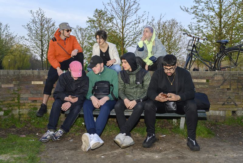 © Els Zweerink - Sammie and his friends in a park in Amsterdam.