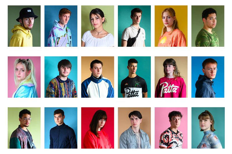 © Els Zweerink - The portraits of Sammie and his friends, put together as a school picture.