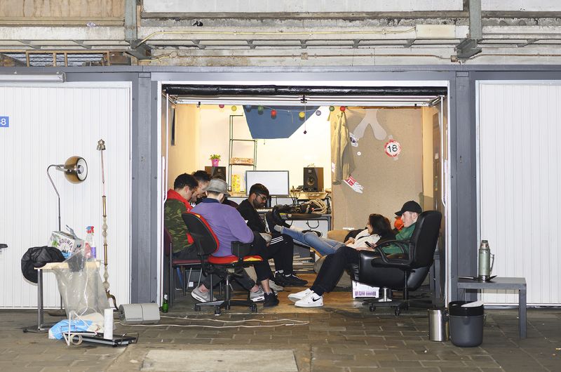 © Els Zweerink - The garagebox they use to hang out, listen to music, and make their own songs, based on their lifes.