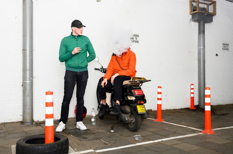 © Els Zweerink - Outside of the garagebox hanging out.