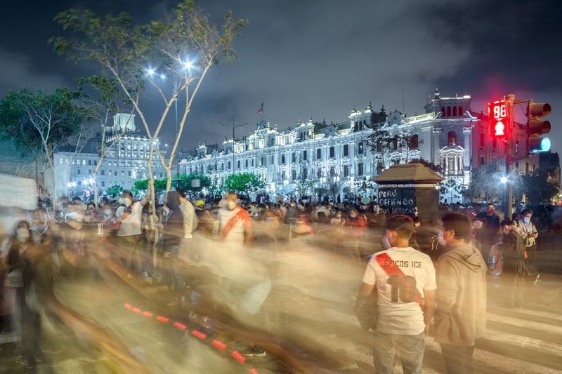 © David Martín Huamaní Bedoya - Concurrence of people to the San Martin square before the police repression.