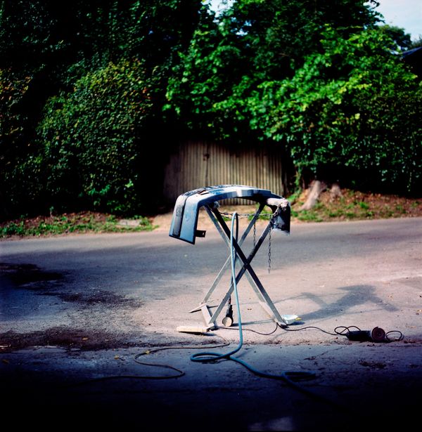 © Sally Low - Outside Ron's garage