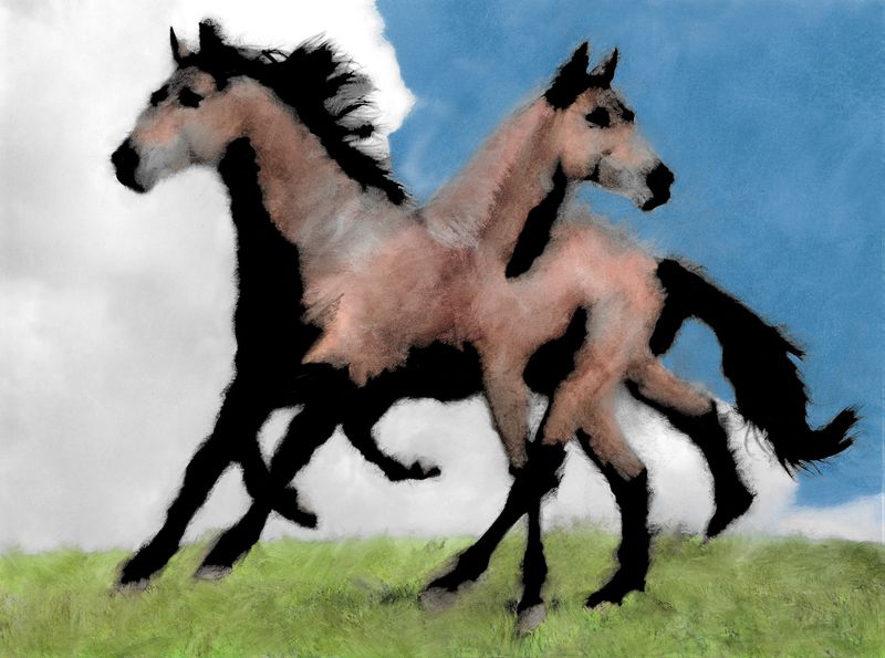 © Gregory Eddi Jones - Janus Horse in Motion