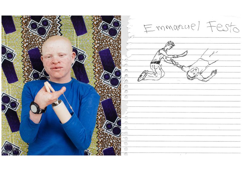 © Soraya Matos - Emmanuel Festo. A drawing of his attack.