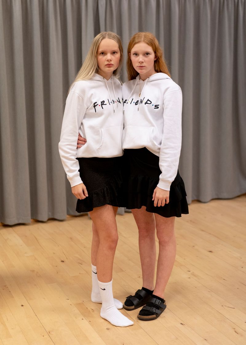 © Mads Joakim Rimer Rasmussen - Emilie and Camille wander around the school at night.