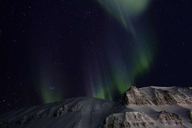 © Axelle de Russé - Only the Northern Lights illuminate the darkness of the polar night. Februa-ry 209, 11pm.