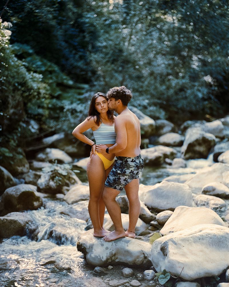 © Cinzia Toscano - Walter and Adriana at the Volturno waterfalls.