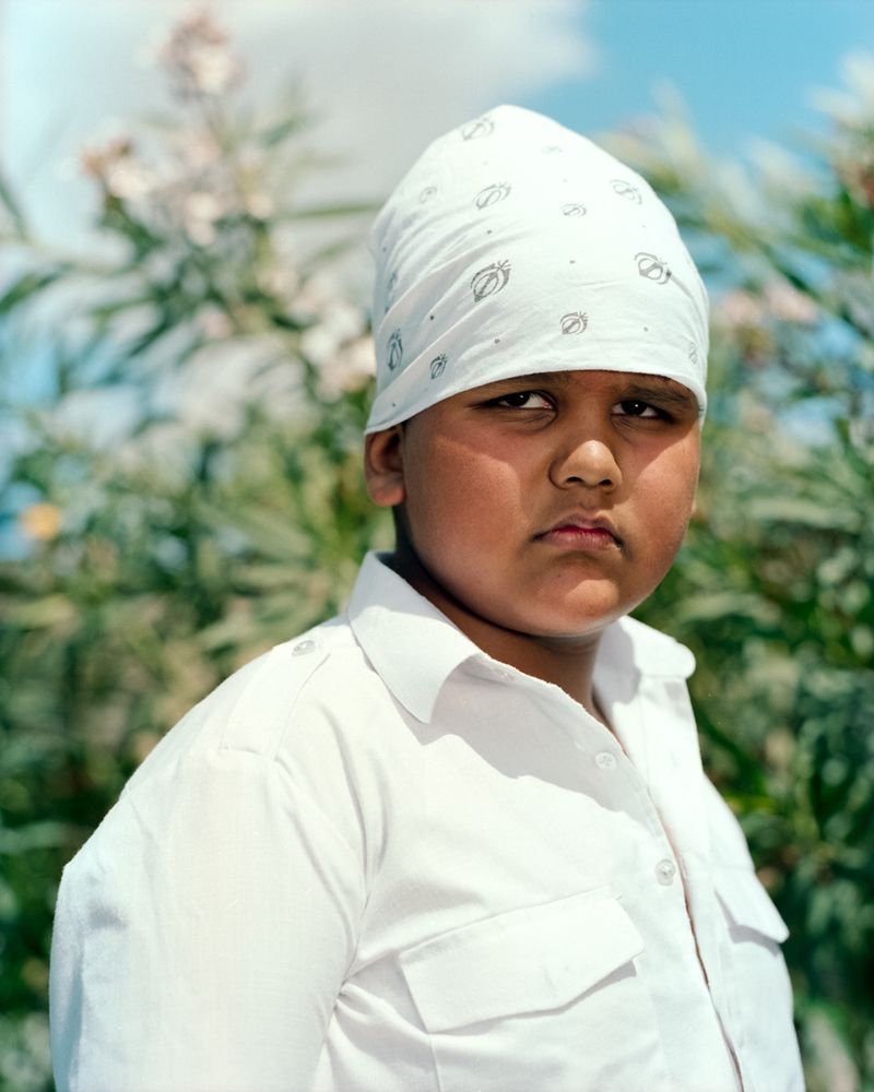 © Cinzia Toscano - A young boy in the Gurdwara Singh Sabha temple in Cancello ed Arnone.