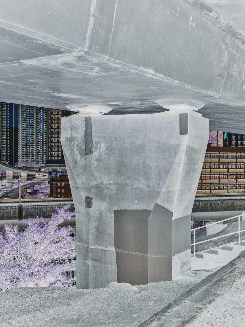 © Jimmy Lee - Grey Paint covered up the traces of a slogan under the bridge.