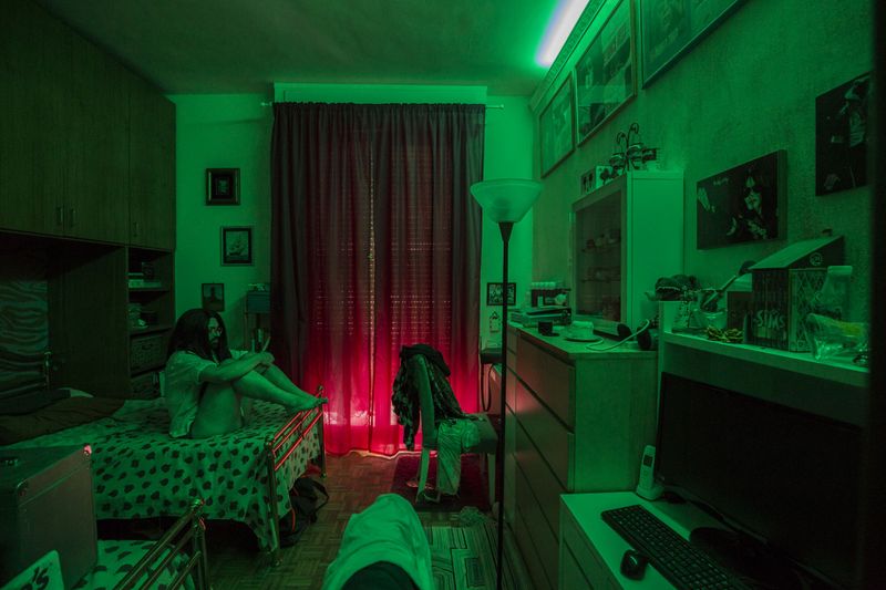 © Alice Pastorelli - Francesco and his sister's bedroom. They still live together in their parent house.