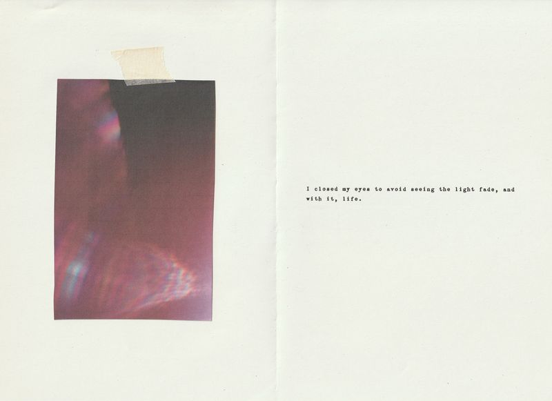 © Elsa Pizzutto - Image from the I avoid seeing the light fade photography project