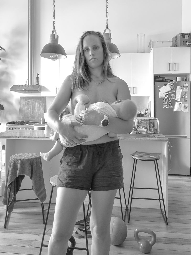 © Chrystal Heffernan - Ebony expressing and feeding in tandem.