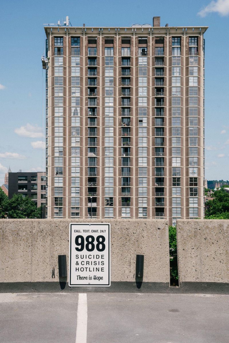 © Paola Chapdelaine - New Haven. July 26, 2024. Parking lot across from the New Haven Hospital, where many people have committed suicide.
