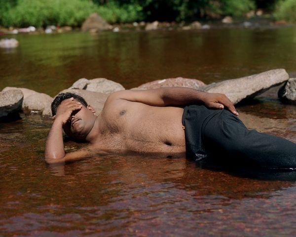 © Abhishek - Untitled, A friend bathing in the river near his house in the late afternoon. Dapoli (Bandtiwre) Ratnagiri.