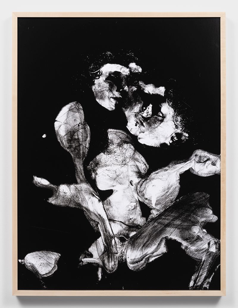 © Katherine Hubbard - body print, bifold, 2023, Unique silver gelatin photograph, 39h x 29w in, 99.06h x 73.66w cm