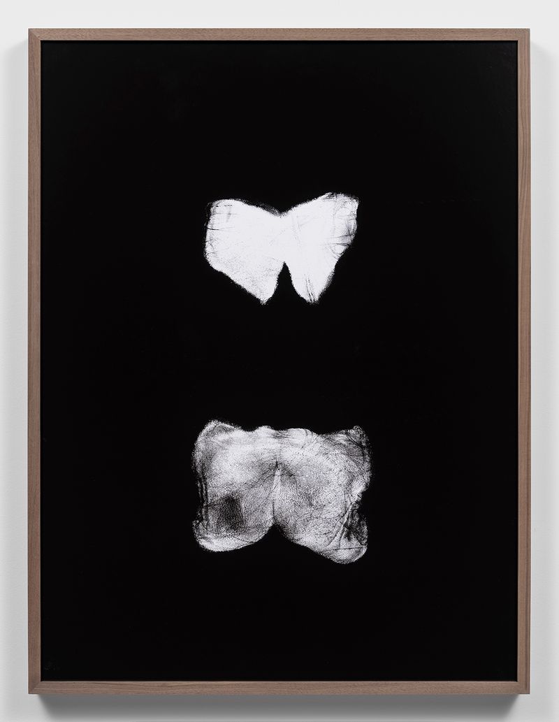 © Katherine Hubbard - body print, rear pressure point, 2023, Unique silver gelatin photograph, 39h x 29w in, 99.06h x 73.66w cm