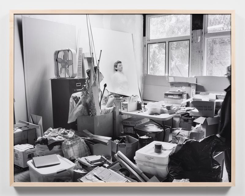 © Katherine Hubbard - one fifty one (mom watches me become drywall), 2022, Silver gelatin photograph, 31h x 40w in, 78.74h x 101.60w cm