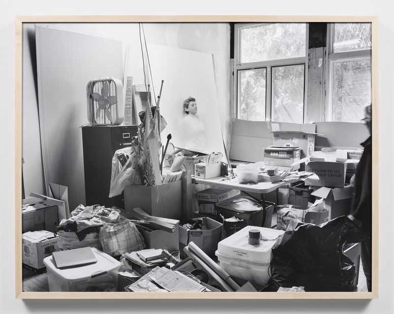 © Katherine Hubbard - one fifty one (mom watches me become drywall), 2022, Silver gelatin photograph, 31h x 40w in, 78.74h x 101.60w cm