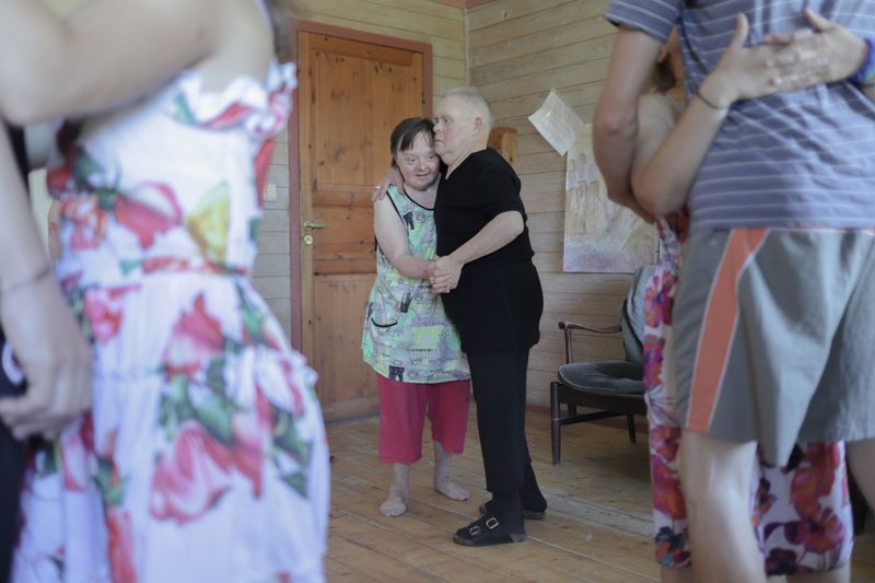 © Mary Gelman - Minya and Tatyana at the party in the village "Svetlana", it was the birthday of one of the guys