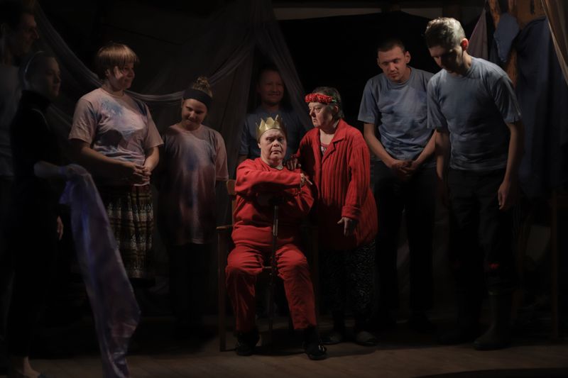 © Mary Gelman - This was a rehearsal of the play "The Little Prince" in the village. Minya was in the role of king