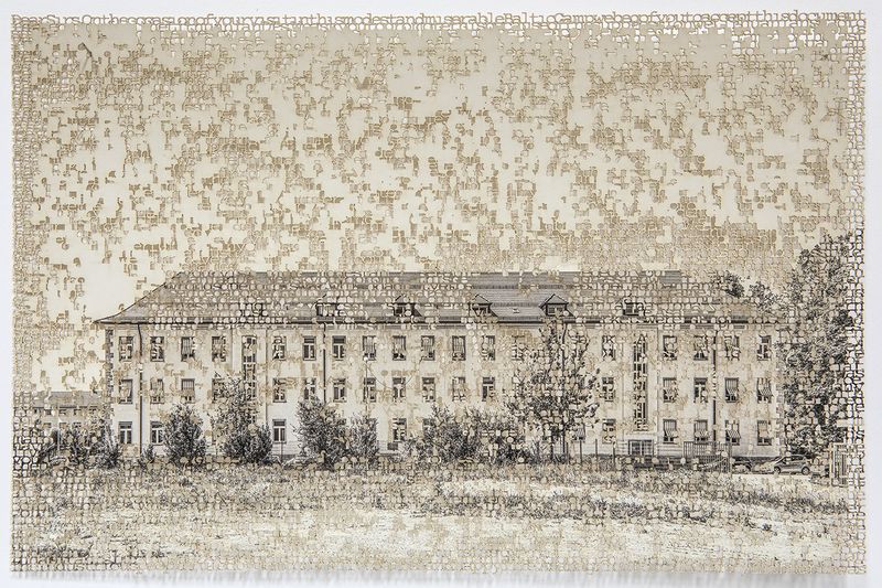 © Krista Svalbonas - Schwabische Gmund, lasercut pigment print, 8x10 inches, 2020