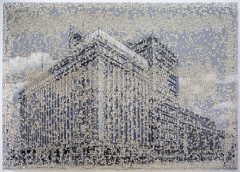 © Krista Svalbonas - Hamburg, laser cut pigment print 14x 21, 2023