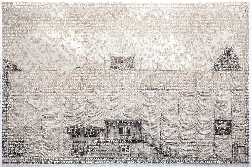 © Krista Svalbonas - Detmold, laser cut pigment print 14x 21, 2021