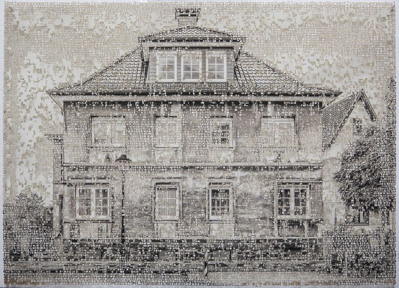 © Krista Svalbonas - Blomberg, lasercut pigment print, 14x21 inches, 2021