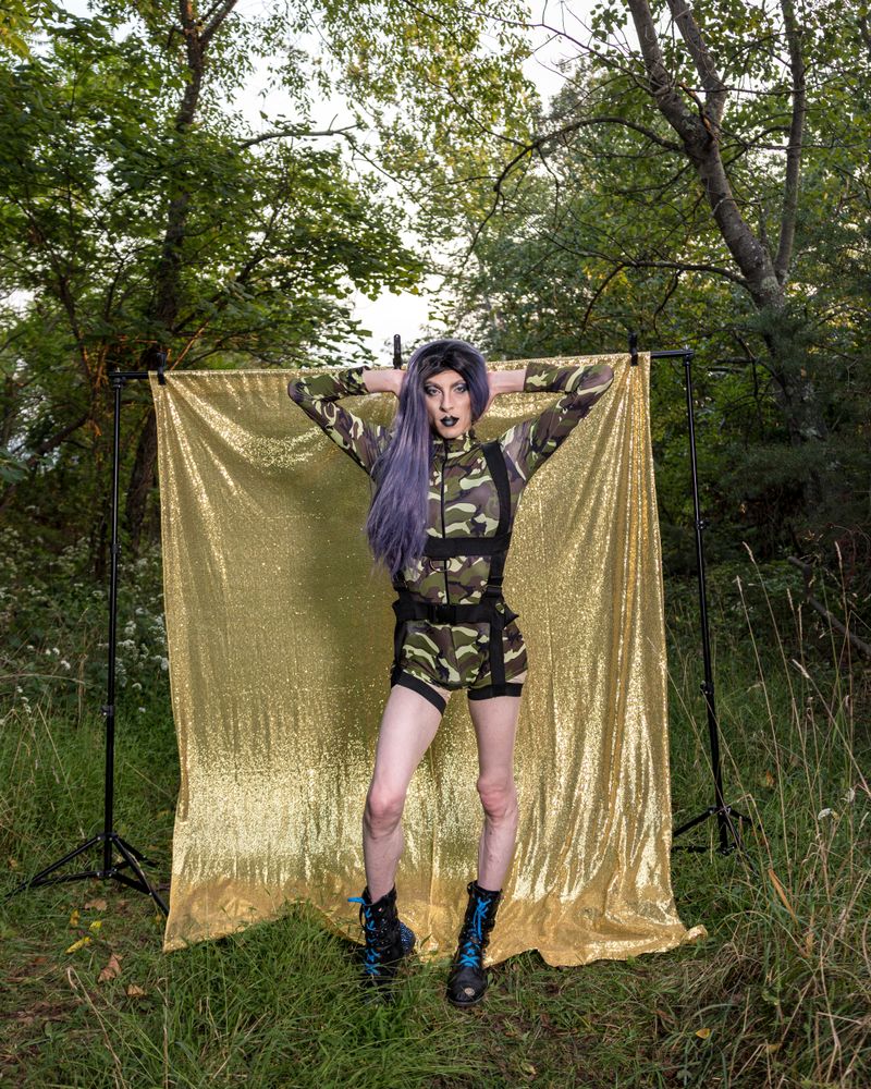 © Michael Snyder - Aradia LaFay near an abandoned factory in Cumberland, MD.