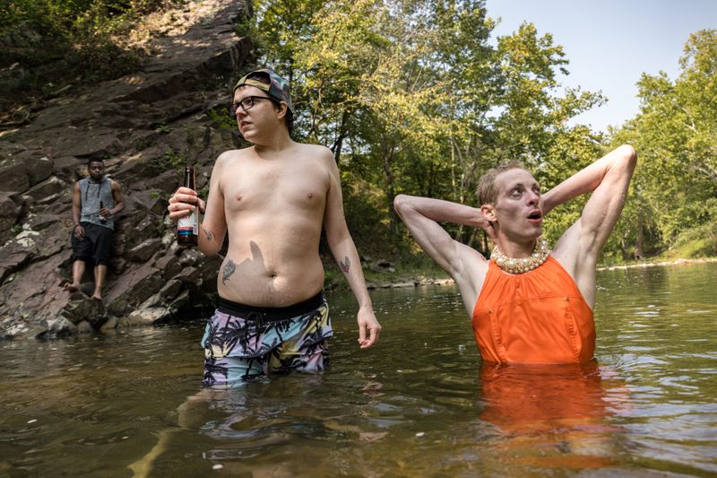 © Michael Snyder - Claire, Mary Jane, and Aradia at a swimming hole outside of Cumberland, MD.