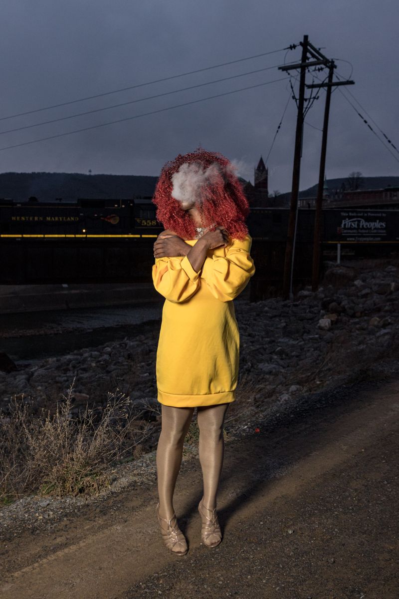 © Michael Snyder - Maxine Oracle, a black drag queen in a majority white region. She has yet to win the Queen of Queen City Pageant.