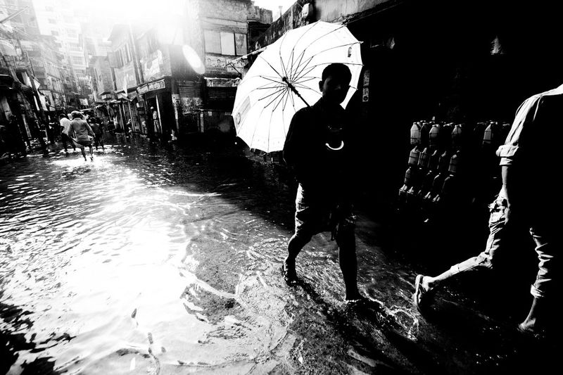 © K. M. Asad - After the heavy rain all roads are full of water.