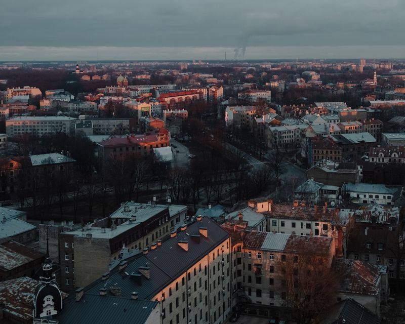 © Zifan Zhang - Twilight view of Riga. March 24, 2025.