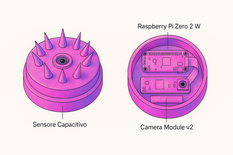 © Noemi Comi - Illustrations created by IA depicting the construction of the cardo-camera.