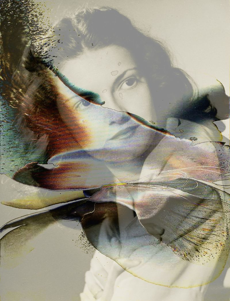 © Leticia Bernaus - Pensé en el mar. From the Series "28 Days". Photomontage. 2016
