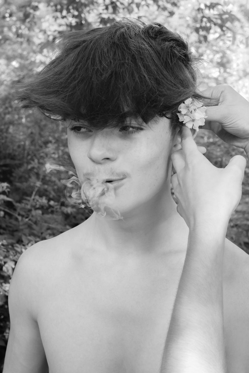 © Caleb Stein - Nick, With Flower and Smoke, The Watering Hole, 2022