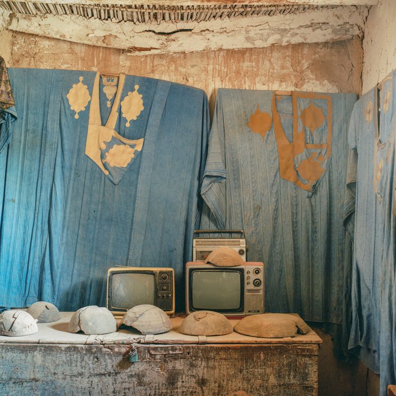 © M'hammed Kilito - Details inside a house/museum dedicated to the oasian culture in Tighmert oasis