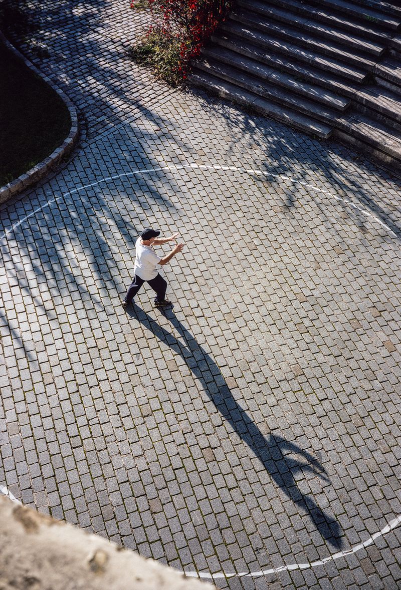 © David Johnson - Paris, Parc de Belleville (Shadow) 202116.5 x 24 InchesArchival Pigment Print Edition of 4 with one Artist Proof