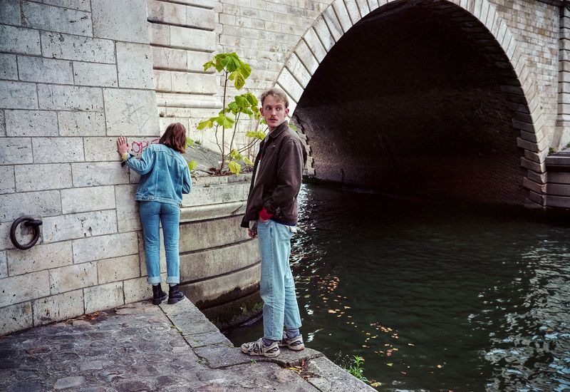 © David Johnson - Paris, Linus and Johanna in Square Barye202124 x 16.5 InchesArchival Pigment Print Edition of 4 with one Artist Proof