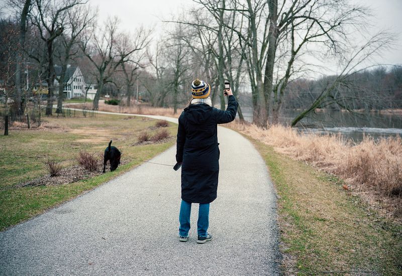 © David Johnson - Iowa City, Roxie Walk in City Park202024 x 16.5 InchesArchival Pigment Print Edition of 4 with one Artist Proof