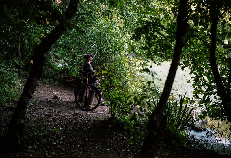 © David Johnson - Brooklyn, Joshua in Prospect Park202524 x 16.5 InchesArchival Pigment Print Edition of 4 with one Artist Proof