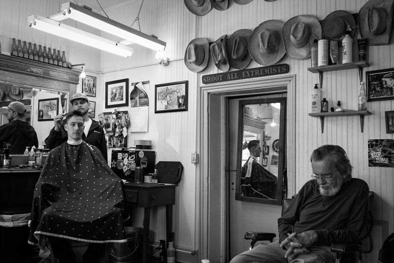 © Richard Sharum - Barbershop. Castroville, Texas. 03.23.2021
