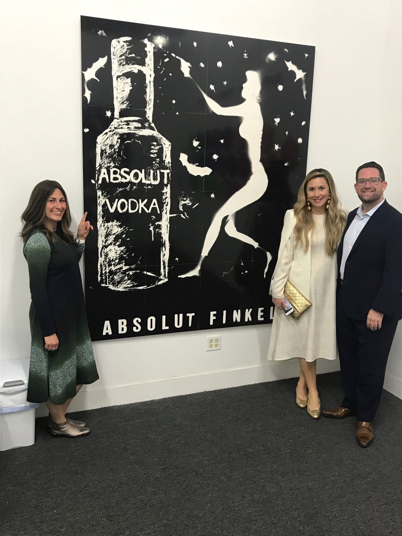© Karen Amy Finkel Fishof - Absolut Finkel - photogram - 64"x80" - on wall to show scale