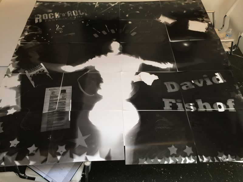 © Karen Amy Finkel Fishof - Portrait of David Fishof - photogram - 80"x80"
