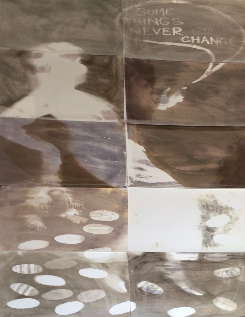 © Karen Amy Finkel Fishof - Mom - photogram - 80"x40"