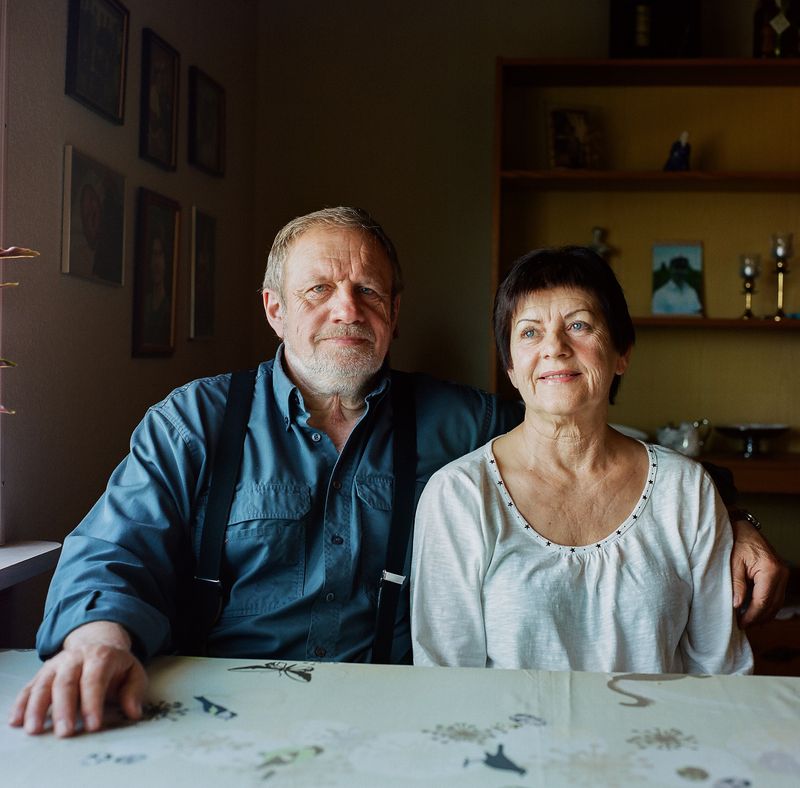 © Silvia Varela - Johannes and Kaja at home in Suðuroy, the southernmost of the Faroe Islands, where they have lived all their lives.