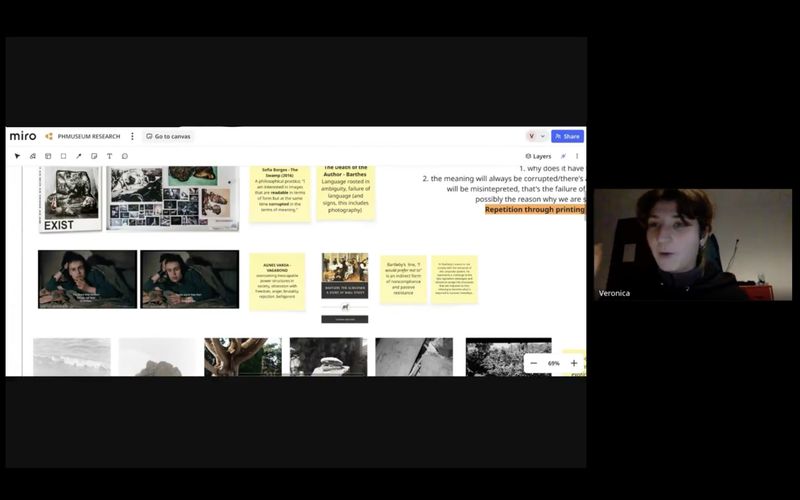 Screenshot from an Online Group Session, IDEA 2025/26