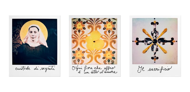 © Nicoletta Cerasomma - Santa Zita is celebrated in this triptych as a model of grace, a life both simple and extraordinary.