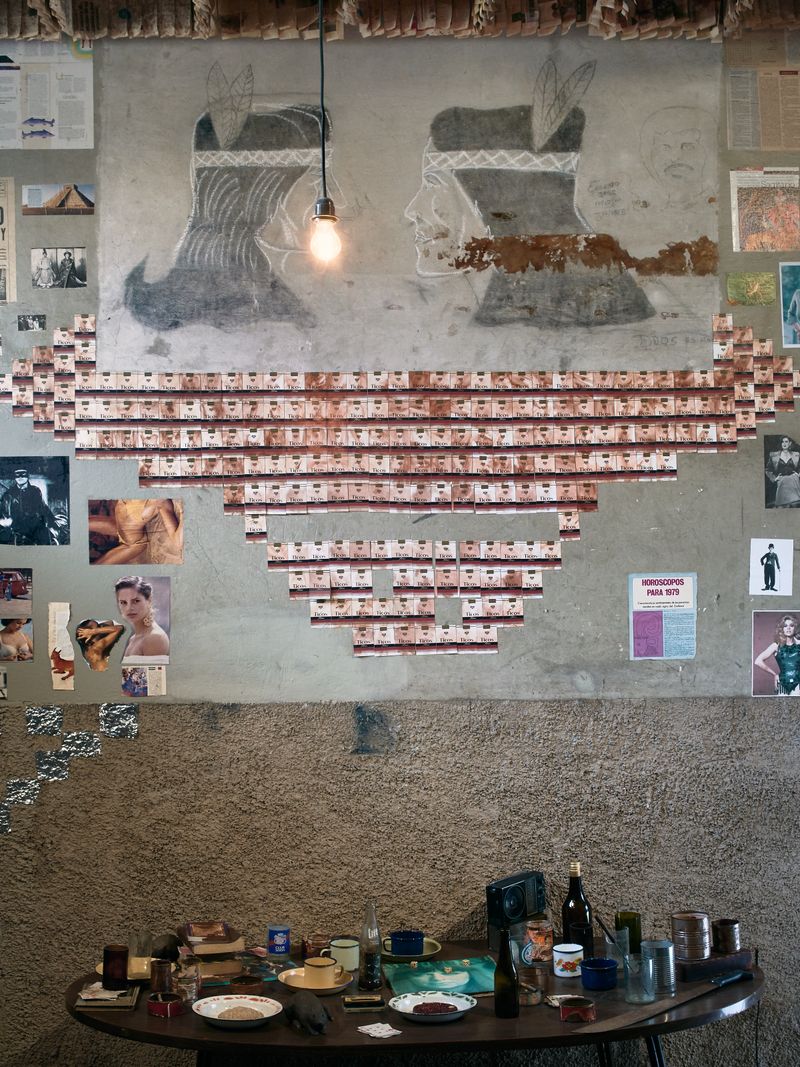 © Joel Jimenez - Reproduction of a prison cell with an original mural painted by inmates recovered from the walls of the former prison.